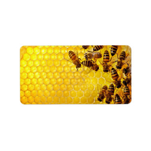 Honig-Bienen-Honig-Verkäufer-ImkerApiarist Adressaufkleber