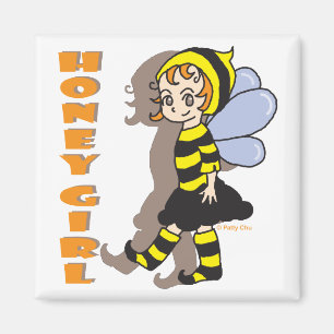 Honig-Bienen-Mädchen-Magnet Magnet