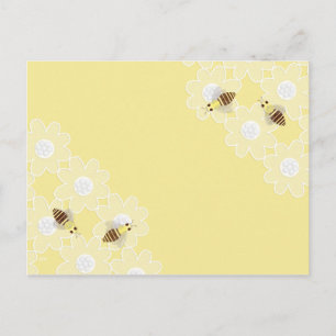 Honig-Bienen-Postkarte Postkarte