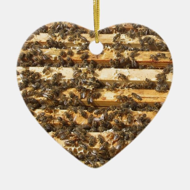 Honig-Bienen überall Keramik Ornament (Vorne)