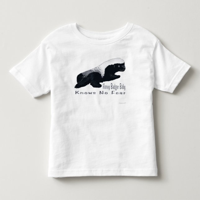 Honig-Dachs-Baby-Kleinkind-T - Shirt (Vorderseite)