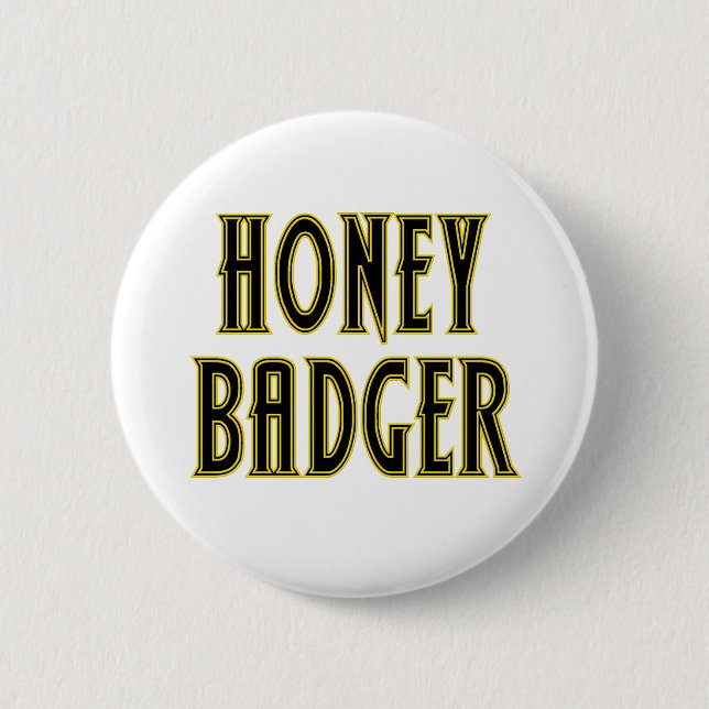Honig-Dachs Button (Vorderseite)