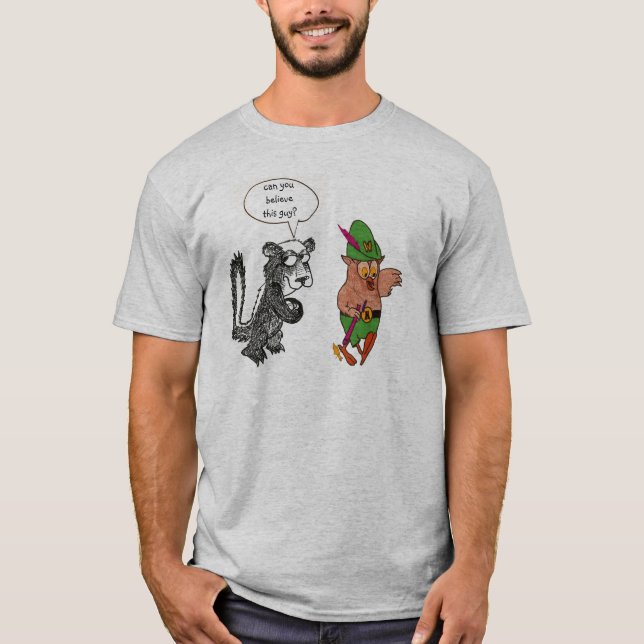 Honig-Dachs geben nicht einen Schrei T-Shirt (Vorderseite)