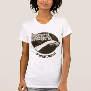 Honig-Dachs hübsches Badass (Licht) T-Shirt