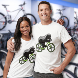 Honig Dachs Radfahren Lustiges Badass Tier Radfahr T-Shirt