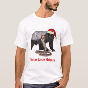 Honig-Dachs-Schlange Lustig Festlich Ironie Weihna T-Shirt