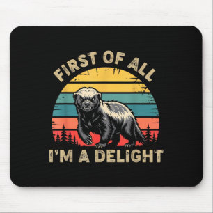 Honig Dachs Zuerst Ein Vergnügen Lustiger Honig Da Mousepad