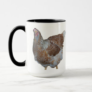 Honig die Blau geschnürte Wyandotte Henne Tasse