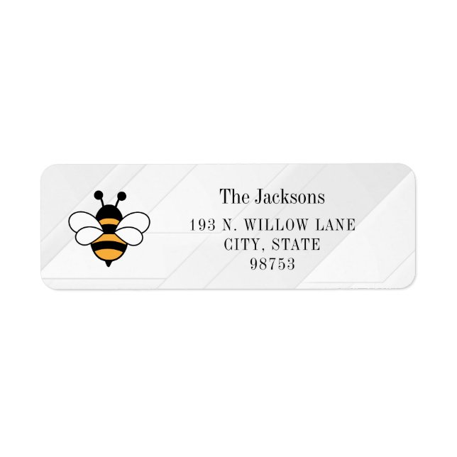 Honig-Geschäft-Rücksende-Adressetikett (Vorne)