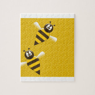 Honig-Kamm-gelbes Goldbienen-Bienen-Muster-Kunst