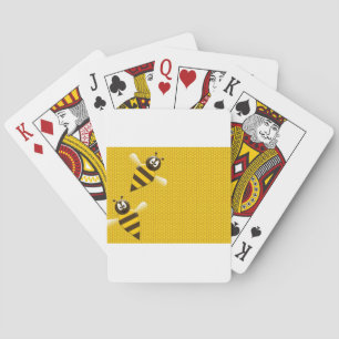 Honig-Kamm-gelbes Goldbienen-Bienen-Muster-Kunst Spielkarten