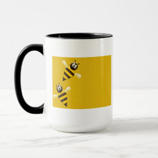 Honig-Kamm-gelbes Goldbienen-Bienen-Muster-Kunst Tasse