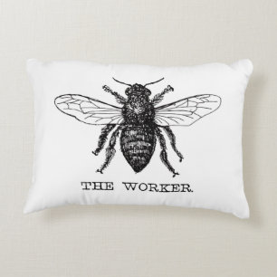 Honig Schwarze Hummel Arbeiterbiene Zierkissen