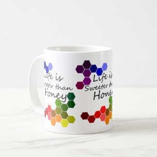 Honig Thema mit positiven Worten Kaffeetasse