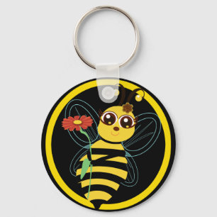 Honig-Toon-Bienen-Schlüsselanhänger Schlüsselanhänger