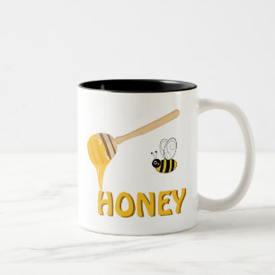 Honig-und Honig-Bienen-Schale Zweifarbige Tasse