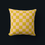 Honig und Peach Checkerboard Kissen<br><div class="desc">Honig und Peach Checkerboard</div>