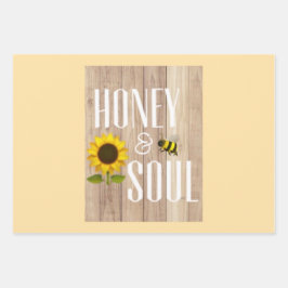 Honig und Soul Geschenkwrap 1 Geschenkpapier Set