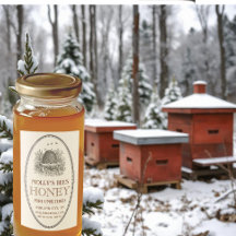 Honig Vintager Oval-Skep mit grenzüberschreitendem