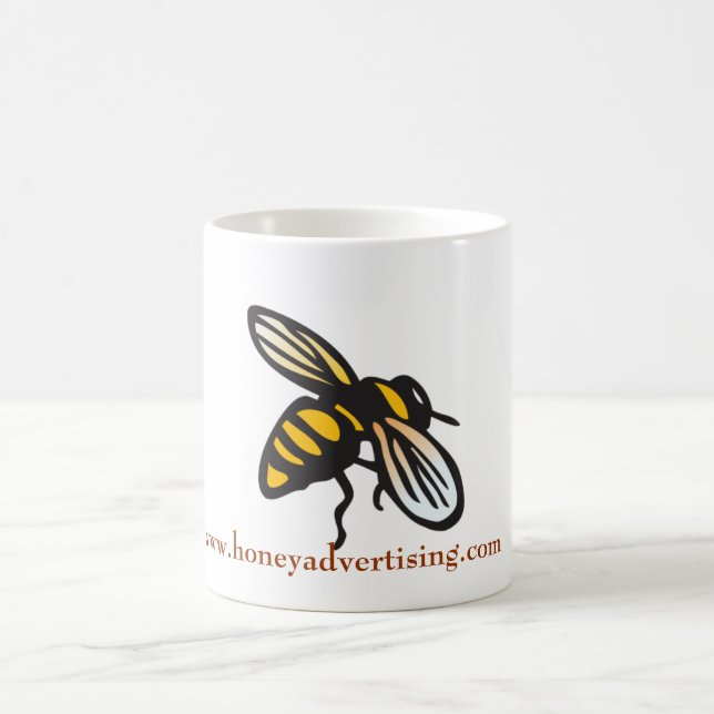 Honig-Werbungs-Bienen-Tasse Kaffeetasse (Mittel)