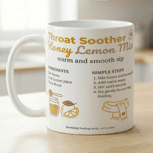Honig-Zitrone-Erholungs-Komfort-Rezept Kaffeetasse