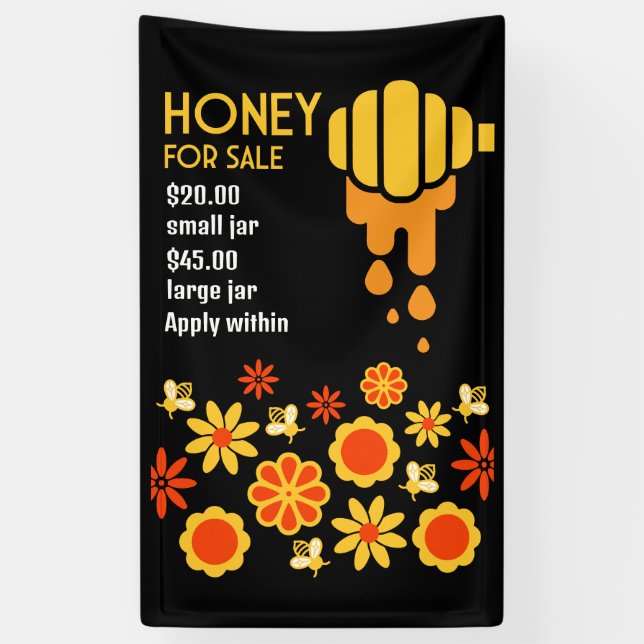 Honig zum Verkauf Banner (Vertikal)