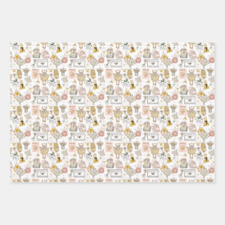 Honig zum Verkauf Geschenkpapier Set