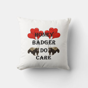 Honigbadger kümmern sich um jede Farbe Kissen