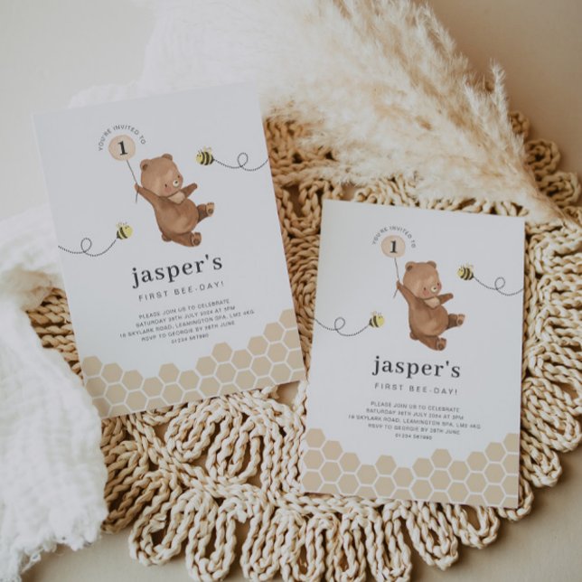 Honigbär erste Bienentageseinladung Einladung (Von Creator hochgeladen)