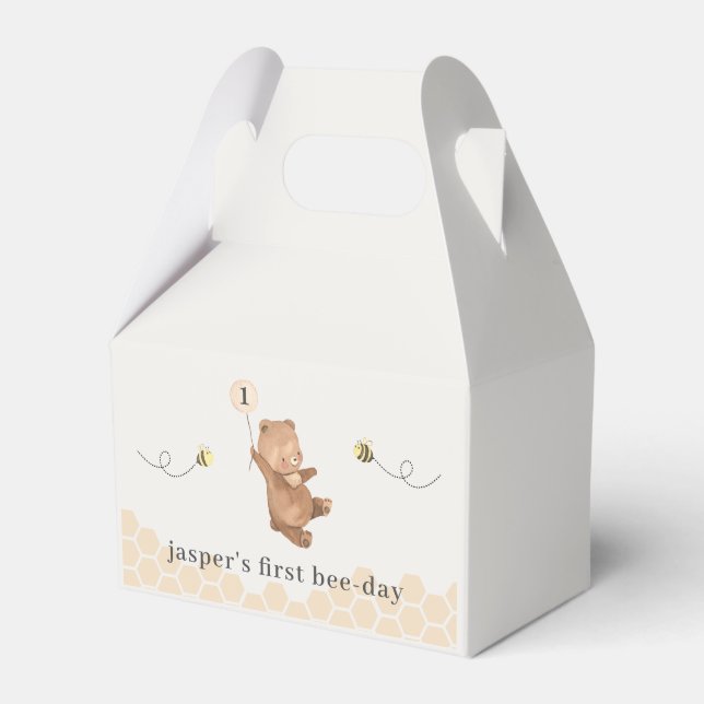 Honigbär erster Bienentag Geschenkschachtel (Vorderseite)