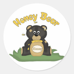 Honigbär Runder Aufkleber