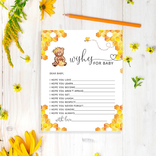 Honigbärwünsche für die Babykarte (Von Creator hochgeladen)