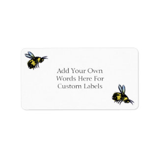 Honigbiene Art Custom Insect Decals oder Labels Adressaufkleber