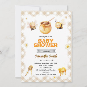 Honigbiene Baby Shower Einladung