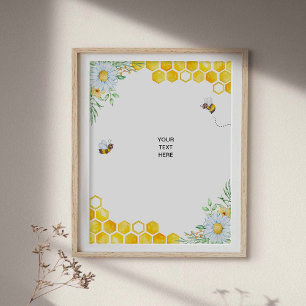 Honigbiene Benutzerdefiniertes Poster