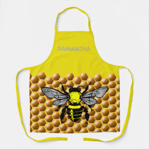 Honigbiene Bienenstockmuster Niedlich Insektenfutt Schürze