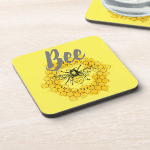 Honigbiene Bumblebee trendy Sommer und Frühling Getränkeuntersetzer