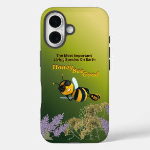 Honigbiene Gute Biene Grafik Mit Einer Einstellung iPhone 16 Hülle
