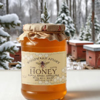 Honigbiene Honeycomb Pure Local Honey Yellow