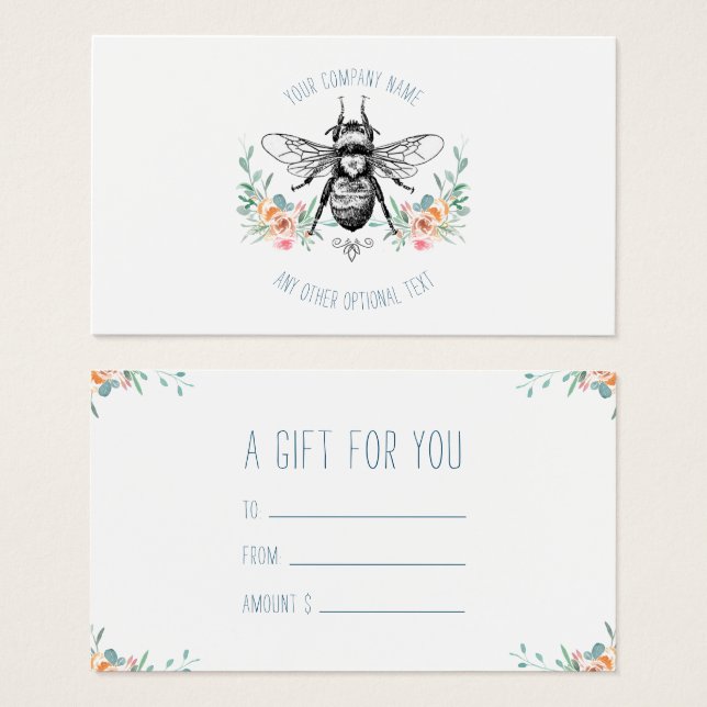 Honigbiene-Imkerin (Vorne & Hinten)