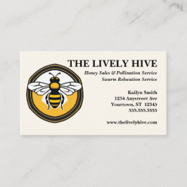 Honigbiene in Honey Beekeeping Honey Sales Visitenkarte