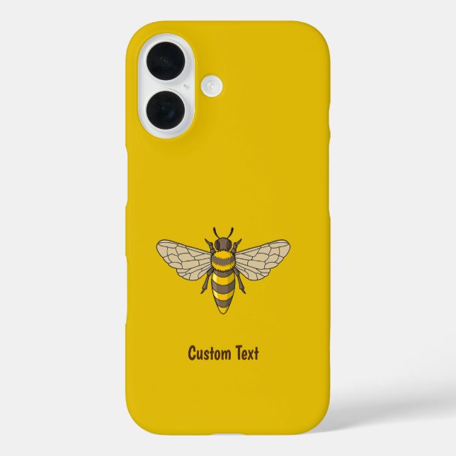 Honigbiene iPhone 16 Hülle (Rückseite)