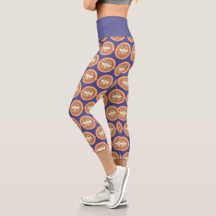 Honigbiene Kaffee Latte Capri Leggings