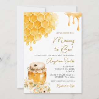 Honigbiene Mami zur Bienchen-Baby-Party Einladung