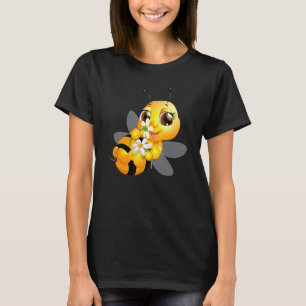 Honigbiene mit Daisy Girls & Women's T-Shirt