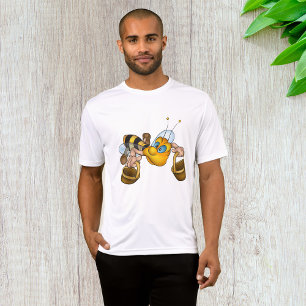 Honigbiene mit Körben Fun Besy Illustration T-Shirt