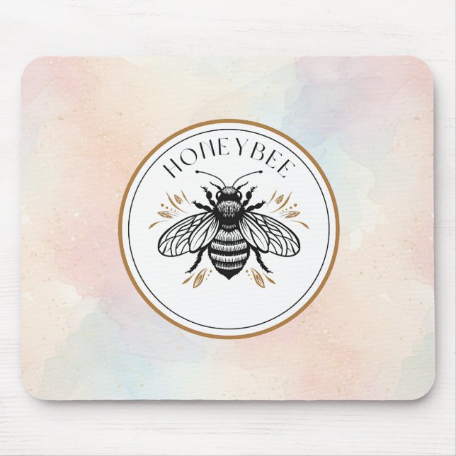Honigbiene Mousepad (Vorne)
