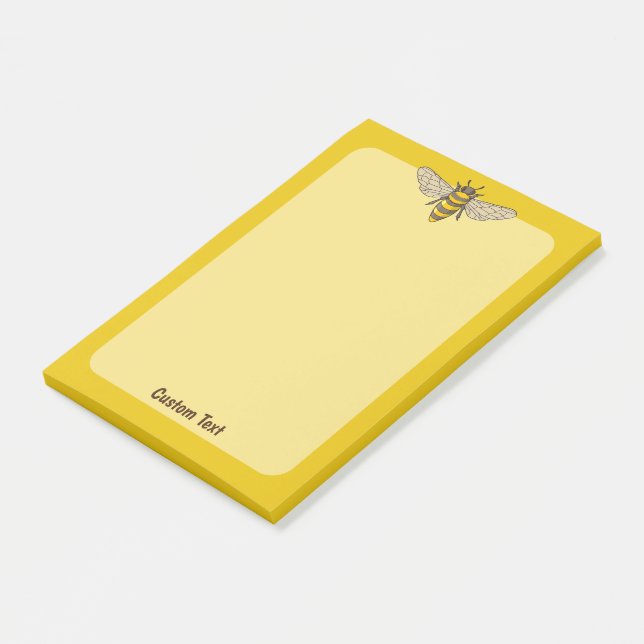 Honigbiene Post-it Klebezettel (angewinkelt)
