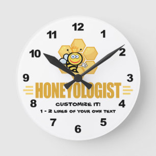 Honigbiene Runde Wanduhr