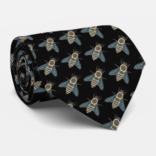 Honigbiene (schwarz) - Neck Tie Krawatte